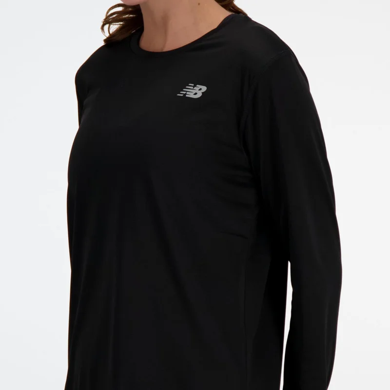 New Balance Black Women's Sport Essential Long Sleeve for Women | Best Price UAE