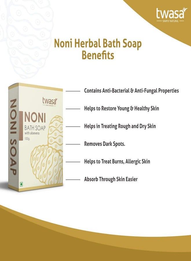 Twasa Noni With Aloevera Herbal Bath Soap 100g (4) - Image 4