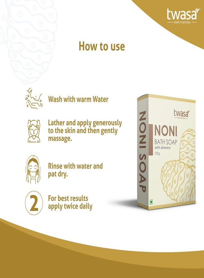 Twasa Noni With Aloevera Herbal Bath Soap 100g (4) - Image 5