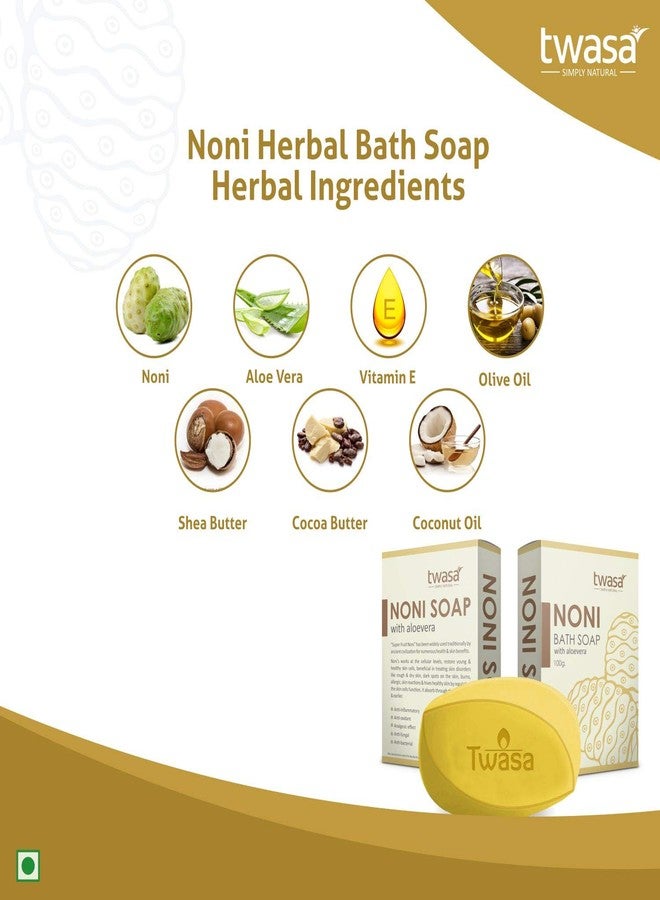 Twasa Noni With Aloevera Herbal Bath Soap 100g (4) - Image 3