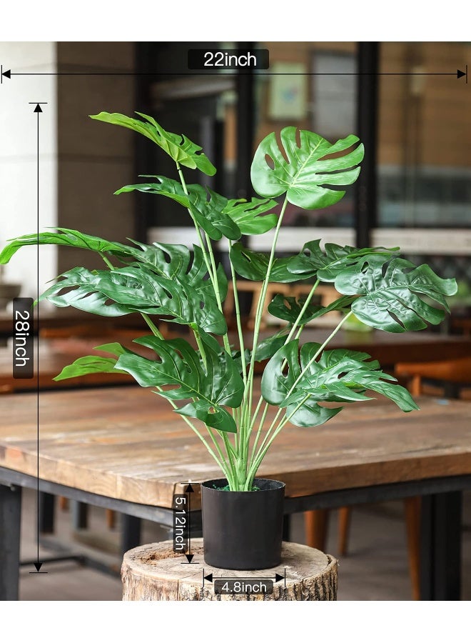 Toopify 28 Fake Plants Large Artificial Floor Faux Plants Indoor Tall for Home Office Living Room Outdoor Decor - Image 2