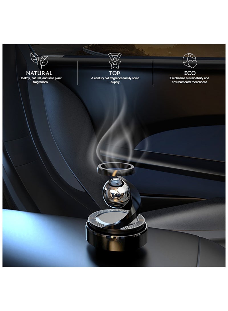 PEETTA معطر هواء السيارة الشمسي لوازم دوران الشمسية تعليق ملحقات الداخلية عطر السيارة مزيل الروائح موزع - Image 4