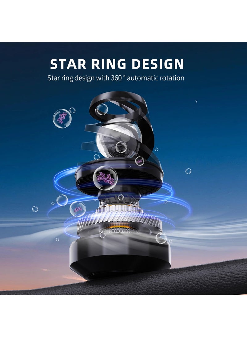 PEETTA معطر هواء السيارة الشمسي لوازم دوران الشمسية تعليق ملحقات الداخلية عطر السيارة مزيل الروائح موزع - Image 2