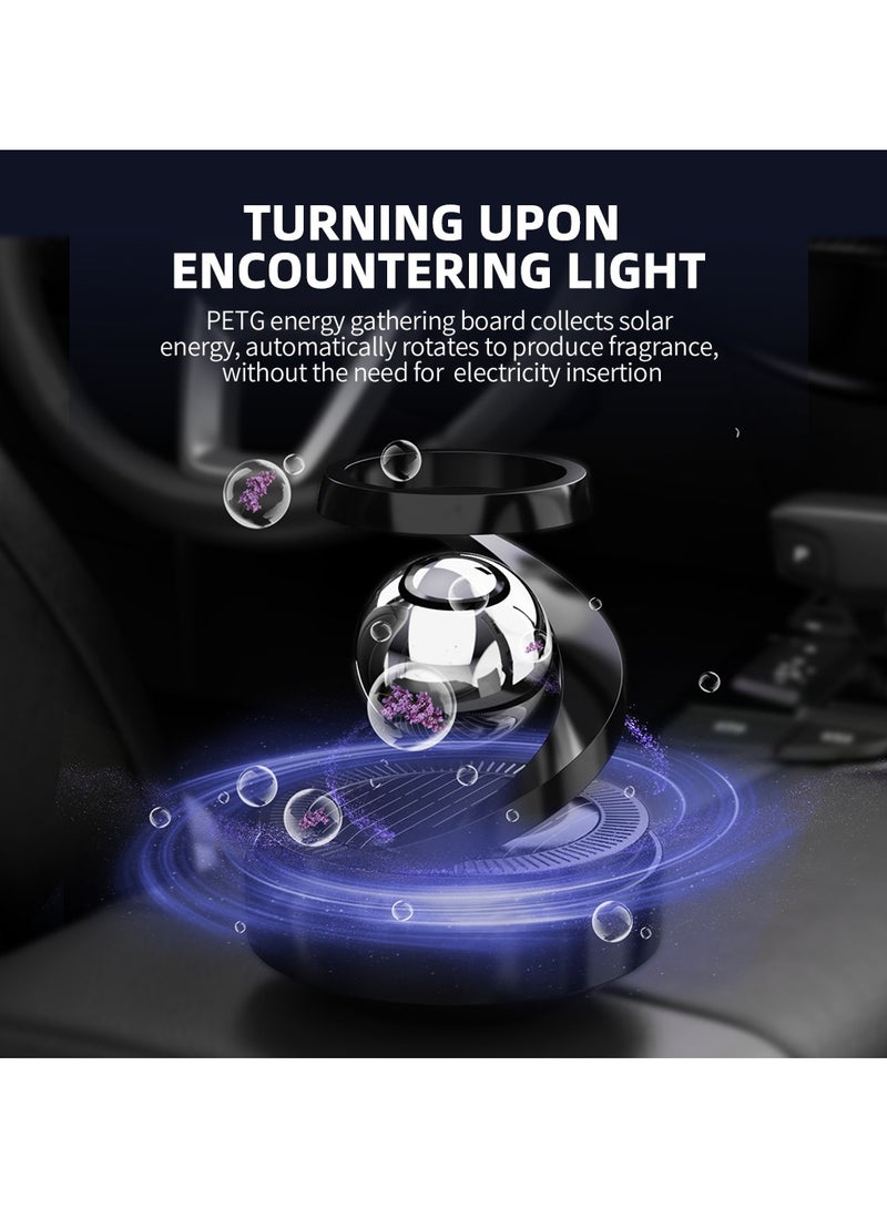 PEETTA معطر هواء السيارة الشمسي لوازم دوران الشمسية تعليق ملحقات الداخلية عطر السيارة مزيل الروائح موزع - Image 3