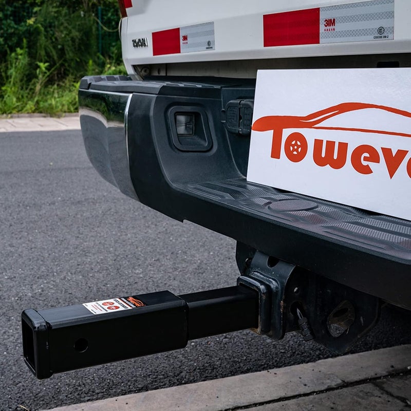 Towever 84433 Trailer Hitch Extension - 12 Inch, 3,500 lbs GTW, Fits 2 Inch Hitch Receivers - Image 4