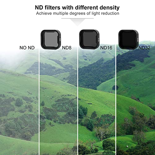 SOONSUN ND Filter Kit for GoPro Hero 5/6/7 Black, 4-Pack (ND8, ND16, ND32, CPL), Multi-Coated Optical Glass Neutral Density & Polarizer Lens Filter with Storage Case - Image 5