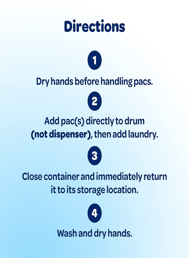 All Mighty Pacs Laundry Detergent, Free Clear Pouch, 16 Count (10072613739827) - Image 3