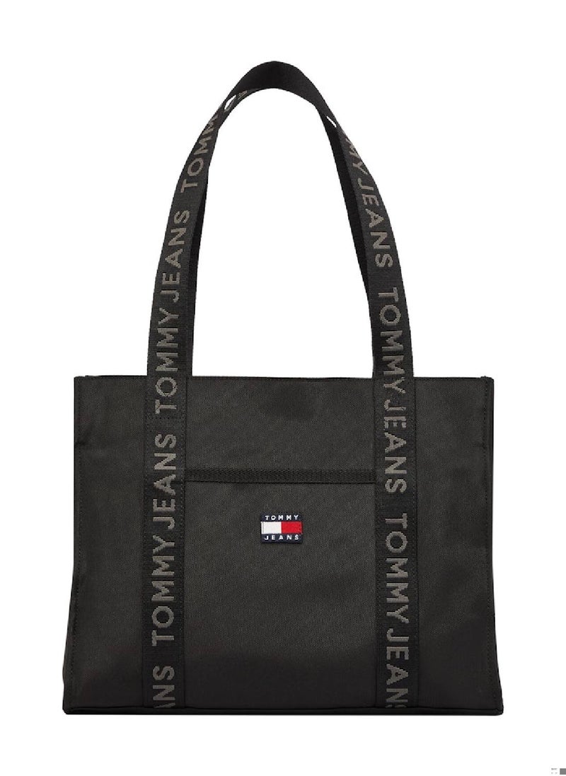 TOMMY JEANS Women's Essential Daily Tote - Polyester, Black  - Image 1
