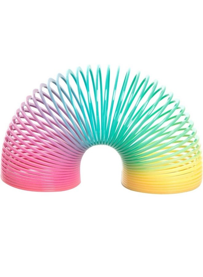 ار اس لعبة RS Magic Spring Coil Toy Slinky الملونة على شكل قوس قزح كبيرة الحجم (عبوة من قطعتين) - Image 1