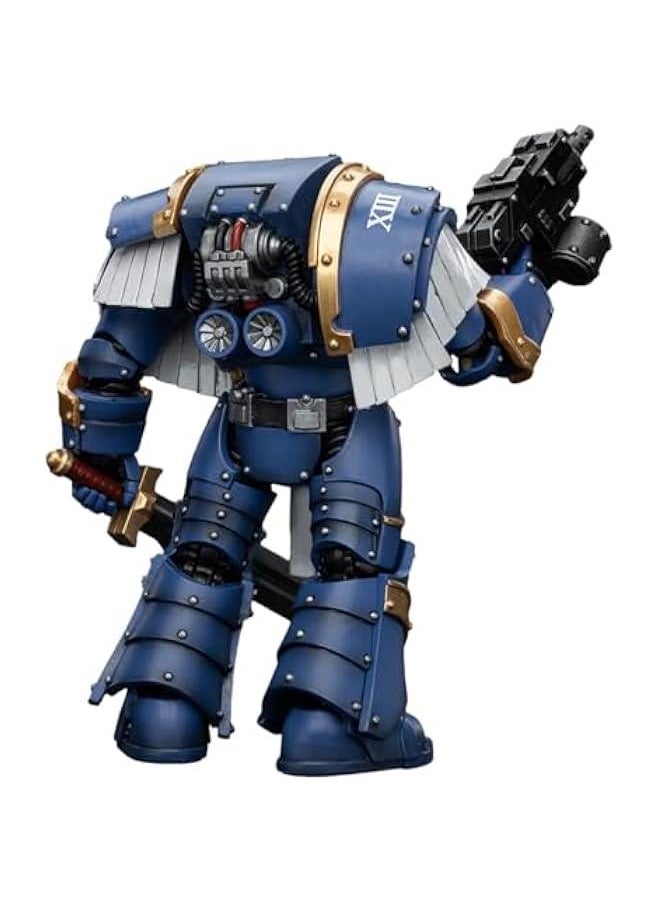 null - JOYTOY Warhammer The Horus Heresy Series, Ultramarines Cataphractii Terminator Squad: Sergeant with Power Sword, 1/18 Scale Collectible Action Figure JT6953 - Image 1