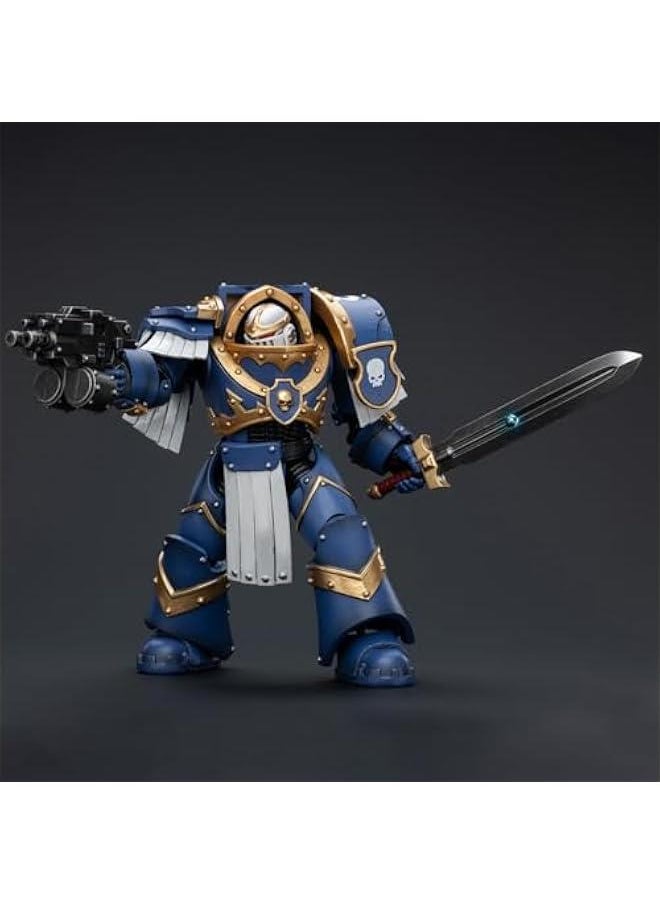 null - JOYTOY Warhammer The Horus Heresy Series, Ultramarines Cataphractii Terminator Squad: Sergeant with Power Sword, 1/18 Scale Collectible Action Figure JT6953 - Image 1