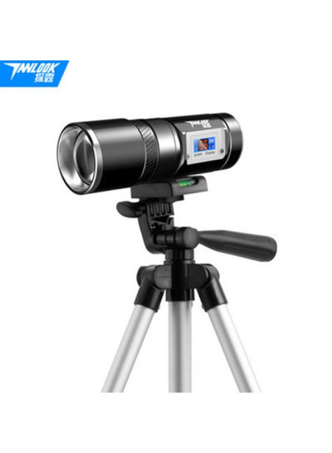 Loquat Four Light Source Fishing Light Night Fishing White Blue Light Purple Light Super Bright Fish Light Pull Bait Light Zoom Charging Fishing Light-Color:Black (light + Charger + Waterproof Bag) - Image 4