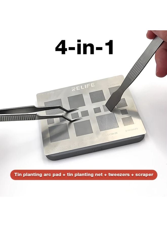 BGA Electroplating Template Tin Plated Steel Mesh SET3 Mobile Phone Repair Tool Kit - Image 5