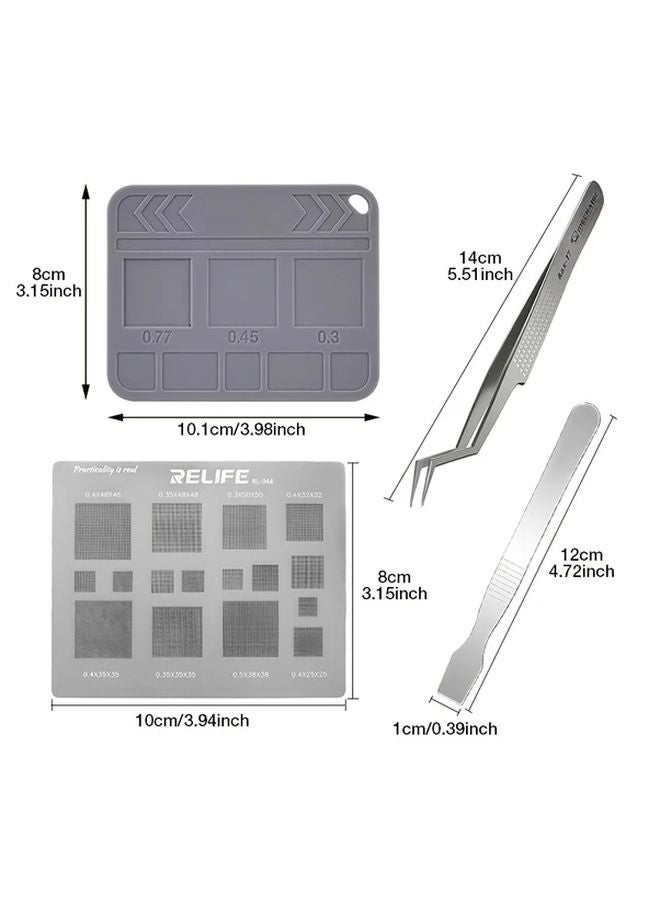 BGA Electroplating Template Tin Plated Steel Mesh SET3 Mobile Phone Repair Tool Kit - Image 3