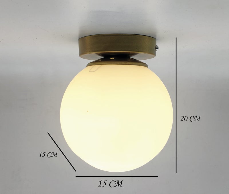 SINOMAN Metal Ceiling Lights Lamp for Living Room/Bedroom/Cafe/Kitchen/Restaurant/Bars/Temple/Home Decoration (CL Doom, with Bulb) - Image 3