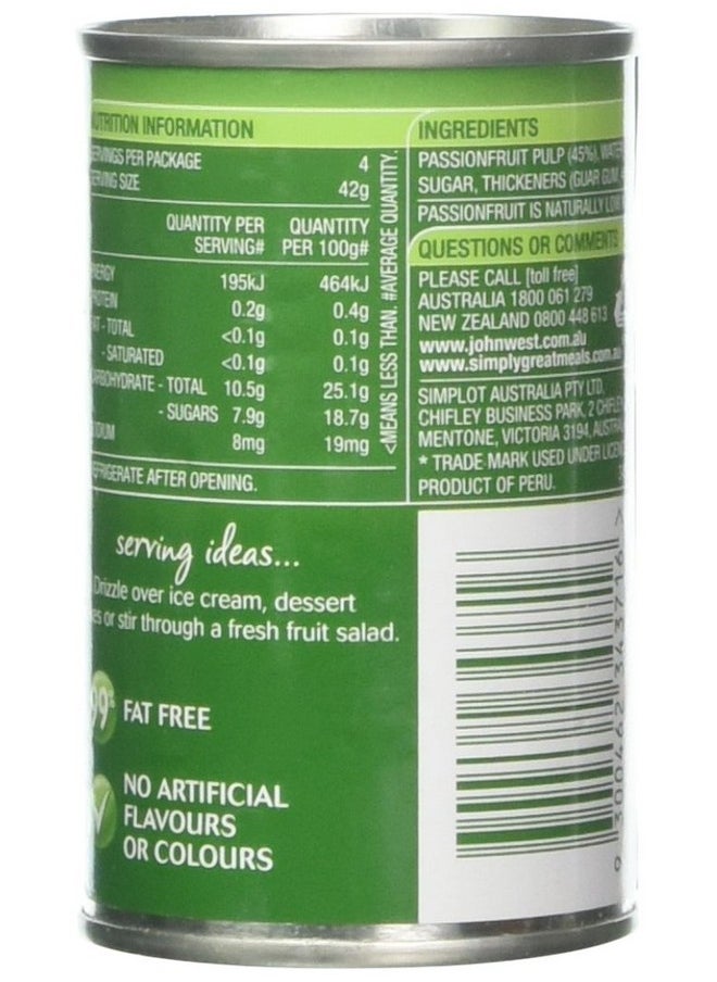 John West - Passionfruit Pulp in Syrup 170g - Image 1