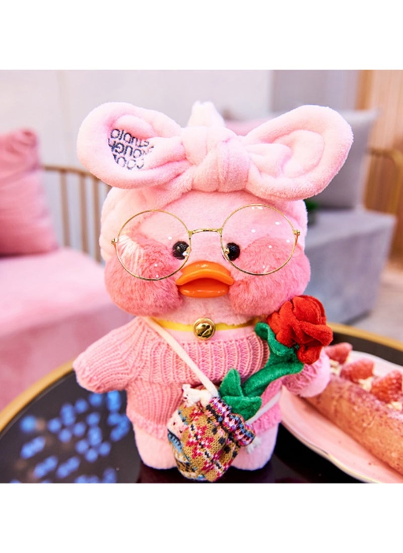 Cutie Cute Kawaii Plush Soft Duck Doll Korean Netred Supports Hyaluronic Acid Small Duck Doll Children's Toy For Birthday Gift 30cm  - Image 1
