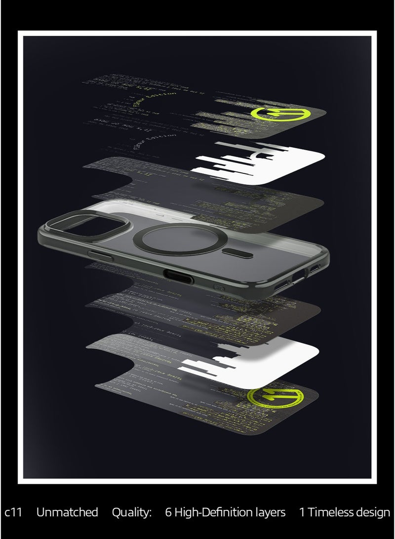 Spigen Ultra Hybrid T MagFit for iPhone 16 PRO Case Cover [Camera Control Button Cover] with MagSafe [3D Spatial Effect with Hexa-Layer Print] - C11 Flâneur - Image 4