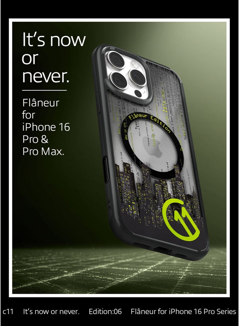 Spigen Ultra Hybrid T MagFit for iPhone 16 PRO Case Cover [Camera Control Button Cover] with MagSafe [3D Spatial Effect with Hexa-Layer Print] - C11 Flâneur - Image 2
