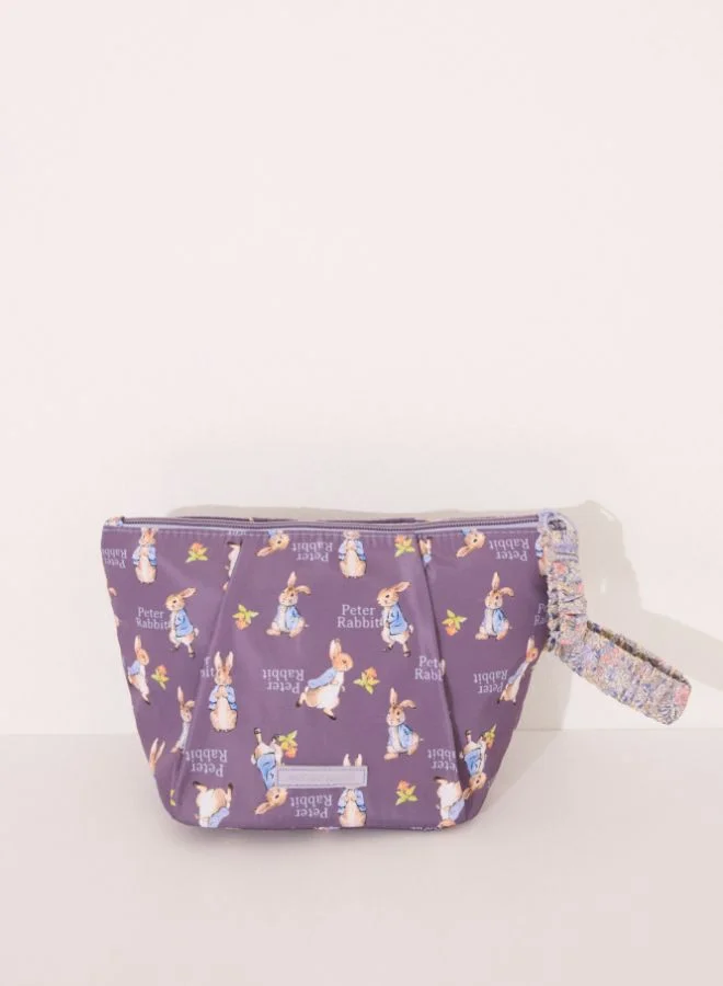 women'secret Mr. Rabbit print nylon medium vanity case