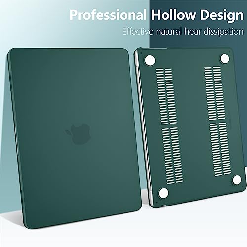 TWOLSKOO Compatible with MacBook Air 13 inch Case M5 2026 M4 2025 M3 M2 2024-2022 A3449 A3240 A3113 A2681, Plastic Hard Shell & Keyboard Cover & Screen Film for MacBook Air 13.6 inch, Teal - Image 5