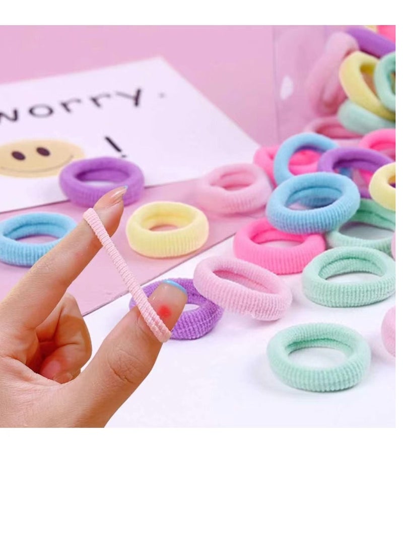 GROWSTEADY 200PCS Thick Hair Ties for Girls Ponytail Holders - Image 2
