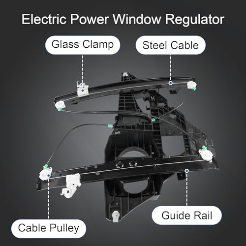 CARMOCAR Front Right Passenger Side Window Regulator Replacement for 2003 2004 2005 2006 Ford Expedition 2003-2006 Lincoln Navigator 740-179 - Image 4