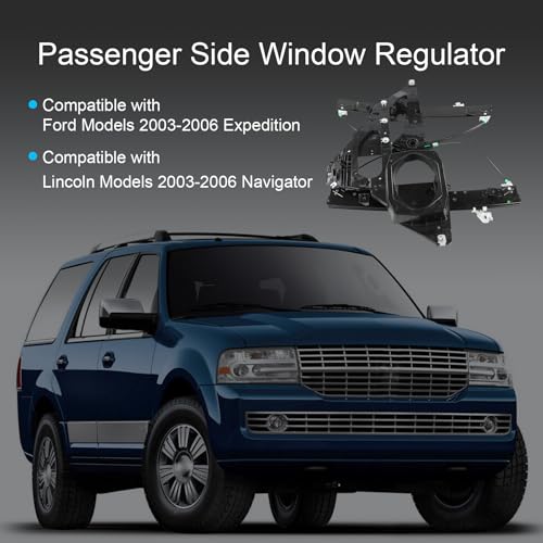CARMOCAR Front Right Passenger Side Window Regulator Replacement for 2003 2004 2005 2006 Ford Expedition 2003-2006 Lincoln Navigator 740-179 - Image 2