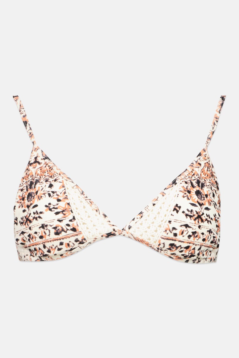 Billabong Women Floral Print Bikini Top, Multicolor - Image 1