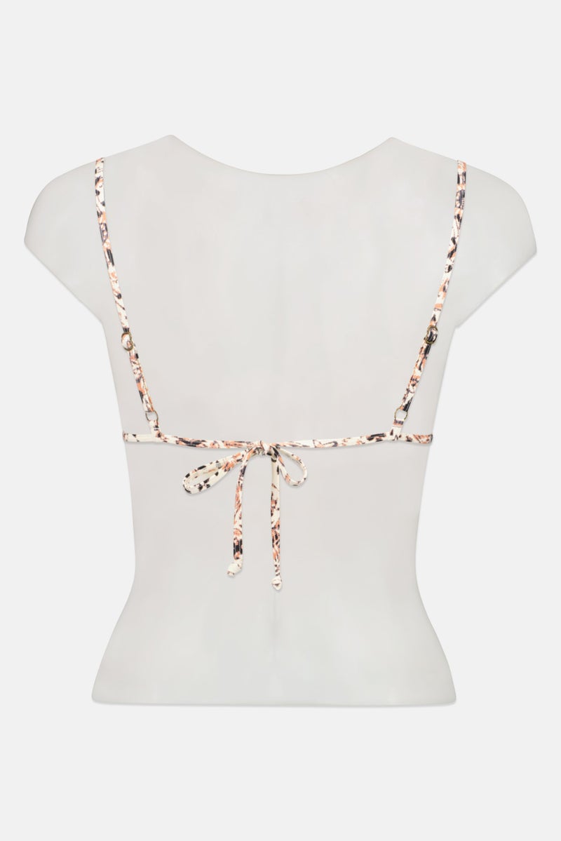 Billabong Women Floral Print Bikini Top, Multicolor - Image 2