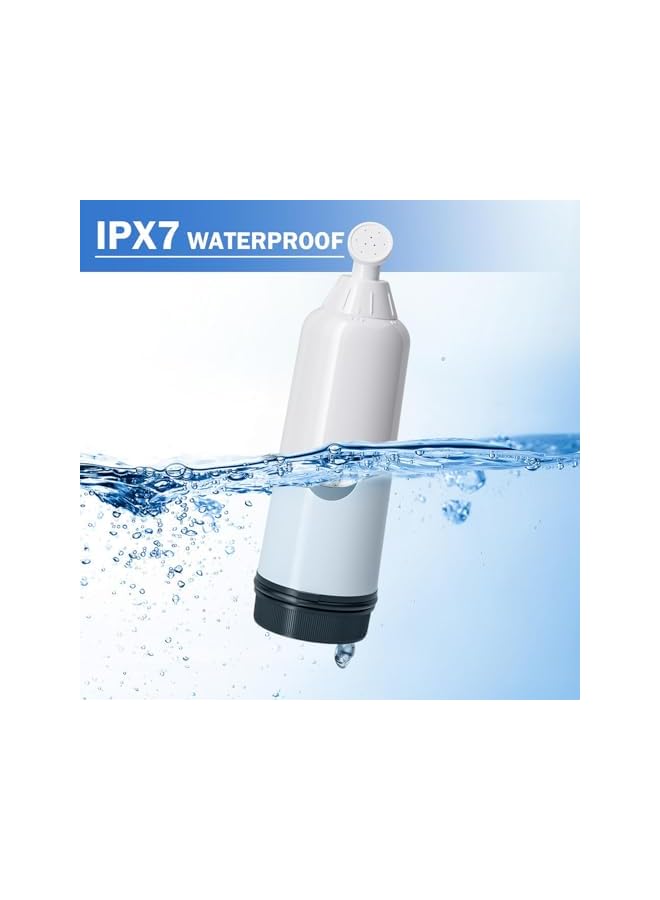 The Bros مرحاض بيديه محمول للسفر مع 3 إعدادات رش، ضغط عالي محمول باليد، بيديه كهربائي محمول قابل لإعادة الشحن للنساء والرجال، رشاش بيديه بفوهة قابلة للتعديل للعناية بالنظافة الشخصية - Image 4