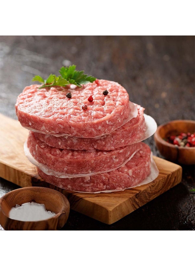 300 قطعة من ورق البرجر الدائري مزدوج الجوانب، ورق برجر مقاس 4 بوصات لفصل قطع البرجر والكوكيز والمزيد - Image 3