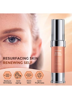+1HEROLABS +1HEROLABS Retinol Eye Cream for Dark Circles and Puffiness, Anti Aging Under Eye Cream with Hyaluronic Acid, Retinol & Collagen to Fight Fine Lines, Wrinkles & Dark Spots  - Image 2