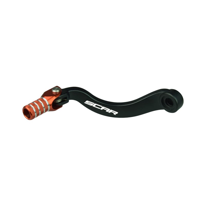 SCAR Folding Gear Shift Lever Shifter Pedal Forged Compatible with KTM 690 Duke Enduro R Supermoto SMC R 0826 Orange - Image 2