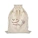 Yueton yueton 2Pack Linen Bread Bags Reusable Bread Bags Artisan Bread Storage Bags Bakery and Baguette Bags with Drawstring  - Image 2