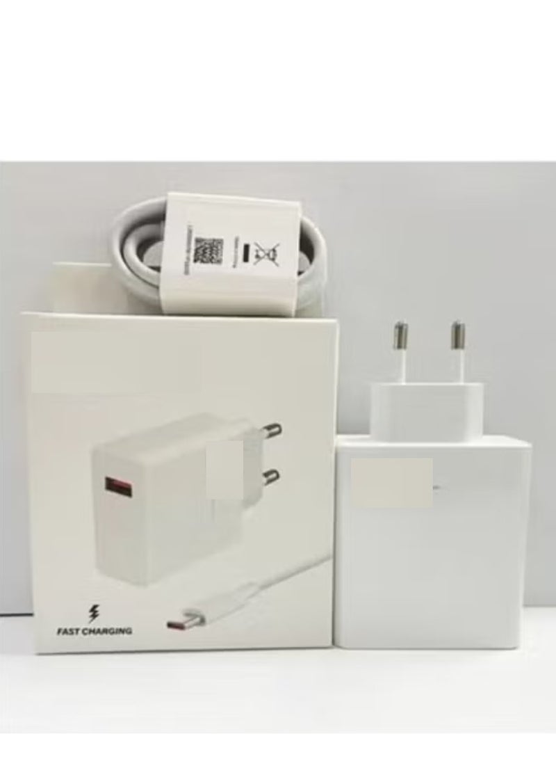 JAJEEK 120W GaN Turbo Fast Charger EU Plug with USB-C Cable – Ultra High-Speed Charging Adapter for Xiaomi Redmi Note 11/12/13 Pro+ 5G, Mi 14/13/13T, and All USB-C Devices – Quick Charge 4.0, Overcharge Protection, Compact & Durable Design - Image 1