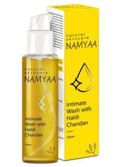 NAMYAA Namyaa Haldi Chandan Intimate Hygiene Wash | With Germ and Odour Protection | pH Balanced 100g  - Image 1