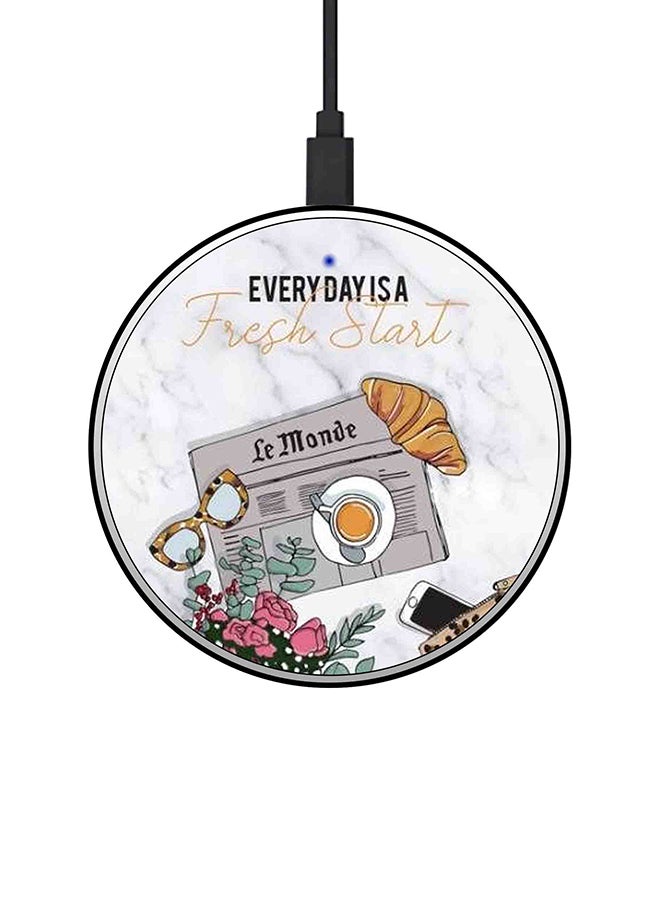 ثيودور شاحن لاسلكي سريع رفيع للغاية بقدرة 15 وات متعدد الألوان - Image 1