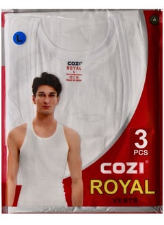 COZI cozi Royal 3 pack men's Crew Neck Undershirt  - Image 1