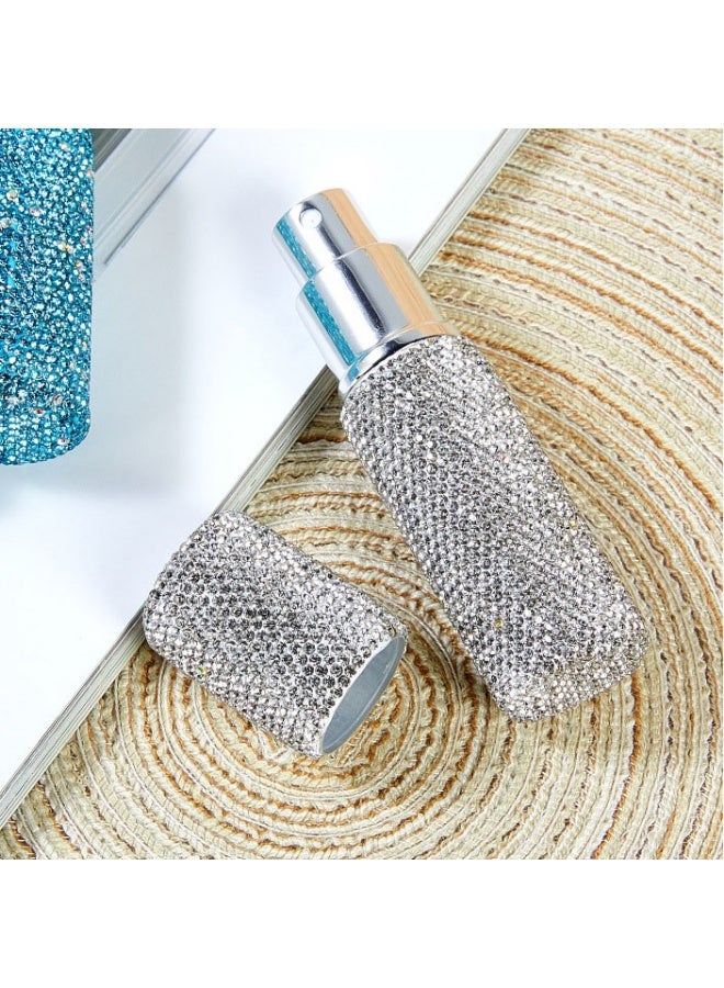 Rhinestone Empty Portable Spray Bottle - 10ML,Cosmetic Perfume spray bottle spray essential oil bottle glass perfume bottle - Image 4