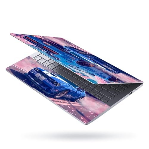 Techfit Full Body Laptop Skin Upto 15.6 inch Sticker Compatible for Dell/HP/Lenovo/Acer/Asus All Laptop Size Upto 14 to 15.6 Inch - Dodge Challenger Blue Muscle - Image 2