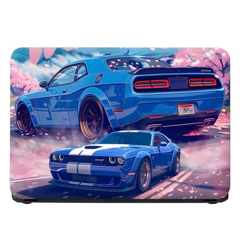 Techfit Full Body Laptop Skin Upto 15.6 inch Sticker Compatible for Dell/HP/Lenovo/Acer/Asus All Laptop Size Upto 14 to 15.6 Inch - Dodge Challenger Blue Muscle - Image 3