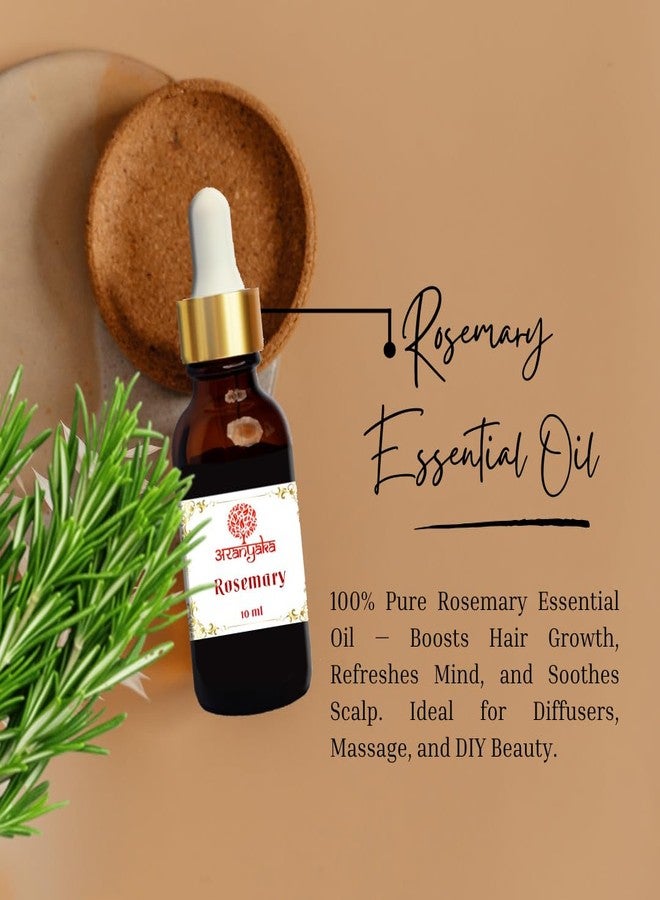 Aranyaka 100% Pure Rosemary Oil - Essential Oil for Diffuser, Hair Growth & Skin - Natural, Undiluted, 10 ml - Image 4