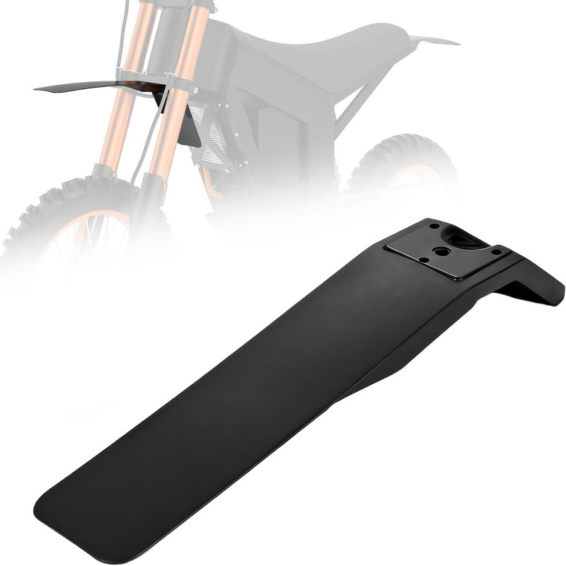 Black Front Fender Mudguard For Tuttio Soleil 01 Electric Dirt Bike - Image 1