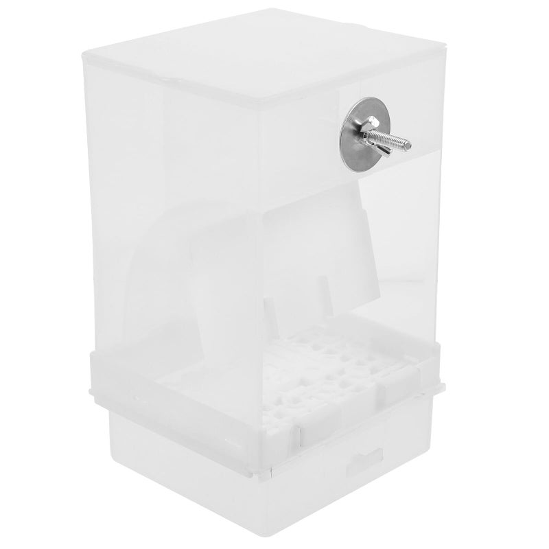 Automatic Bird Feeder Acrylic Spill Proof 520g Parrot Food Dispenser Cage Supply - Image 2