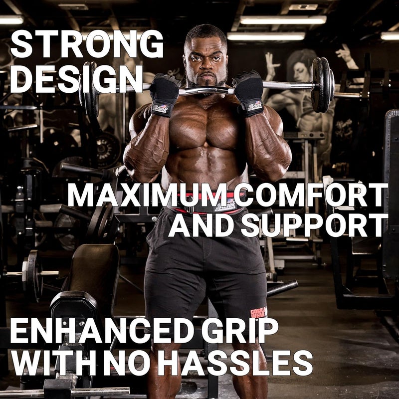 Schiek Sports 540 Platinum Lifting Gloves - Non-Slip Weightlifting Gloves with Wrist Wrap for Men and Women - Image 4