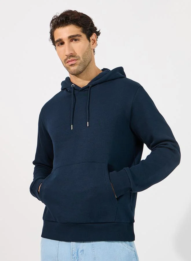 PRODUKT Regular Fit Basic Hoodie with Kangaroo Pocket