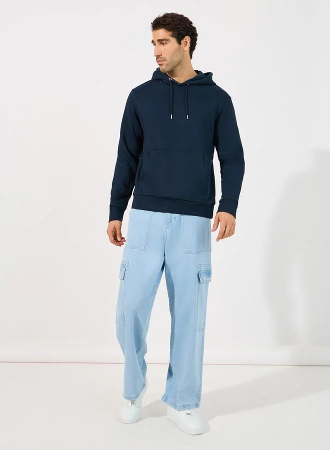 PRODUKT Regular Fit Basic Hoodie with Kangaroo Pocket