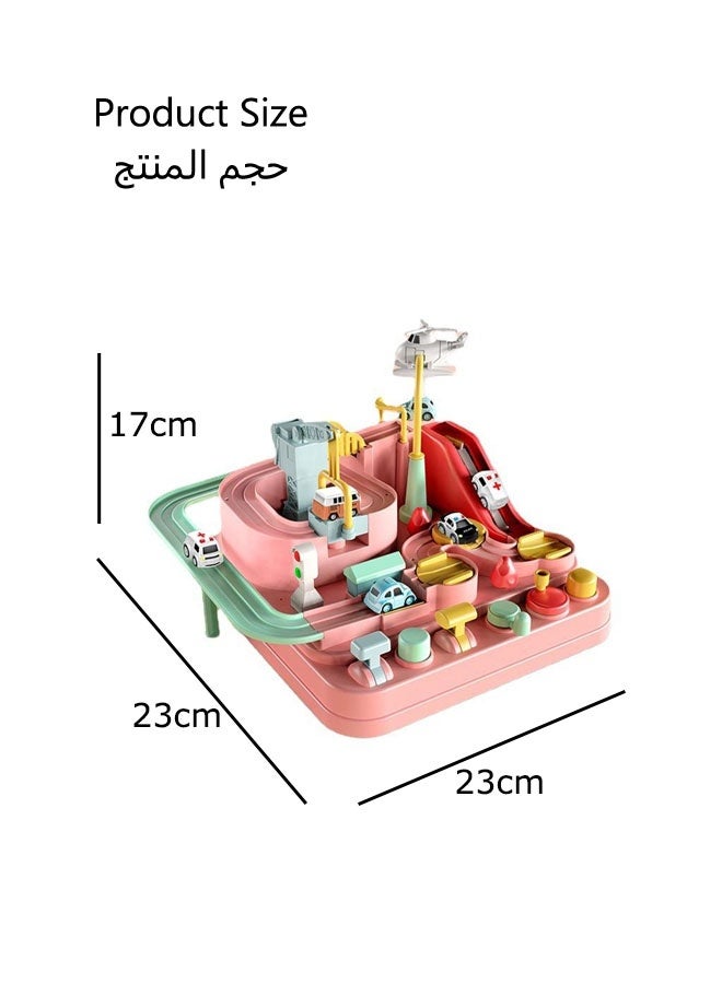 ألعاب سباق للأطفال، ألعاب مغامرات سيارات للأطفال الصغار، لعبة إنقاذ المدينة مع 3 سيارات صغيرة، سيارة سكة حديد ألغاز مغامرات كبيرة، ألعاب فتحات مغناطيسية ساحلية، مجموعة ألعاب إنقاذ المدينة، هدايا تعليمية لأعياد الميلاد للأطفال في مرحلة ما قبل المدرسة - Image 2