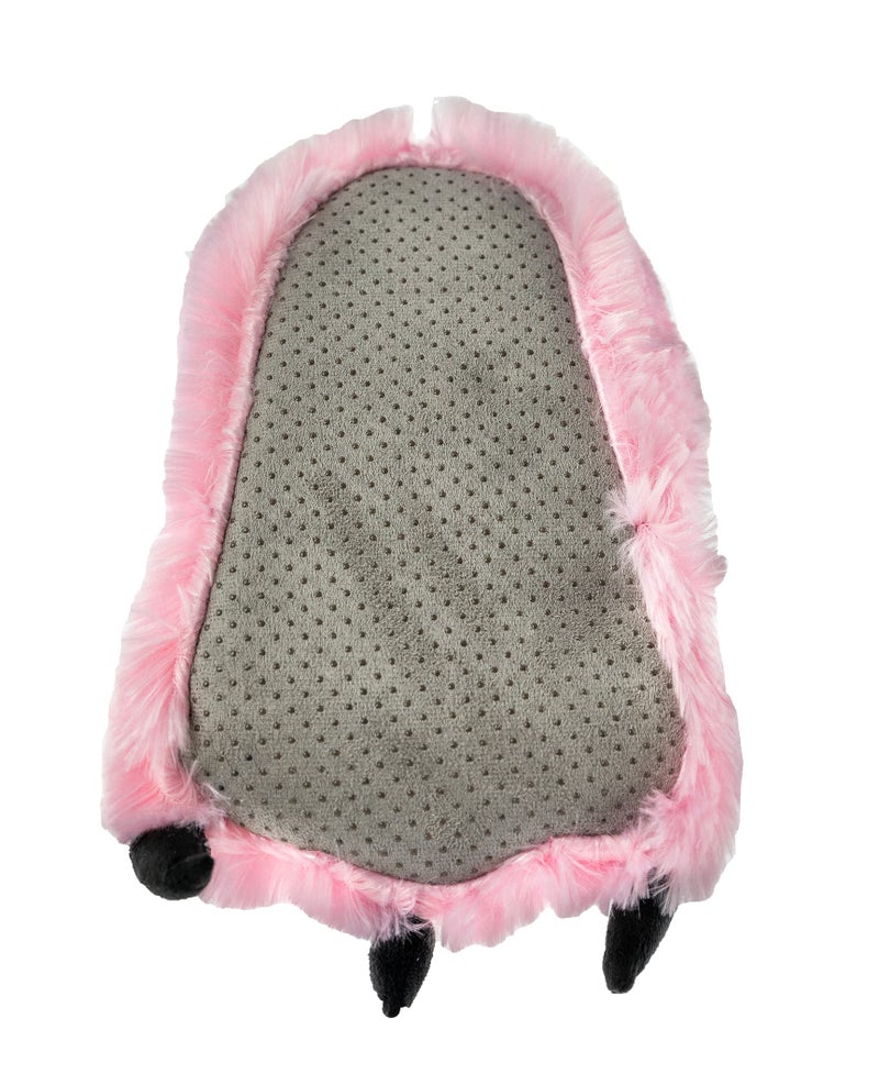 Lazy One Animal Paw Slippers for Kids and Adults, Fun Costume for Kids, Cozy Furry Slippers (Pink, Small) - Image 4
